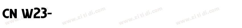 cn w23字体转换